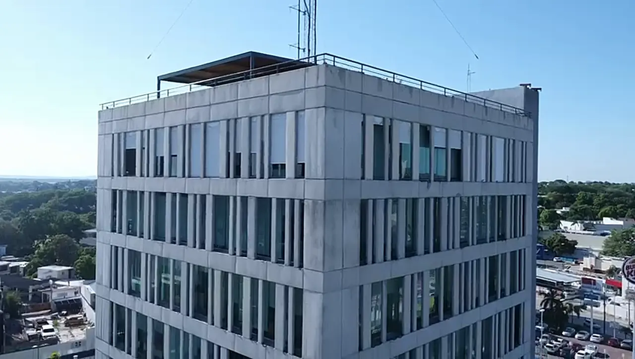 Fachada del Edificio Altus vista desde el aire